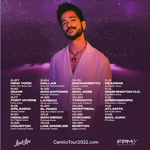 Camilo Concert Locations